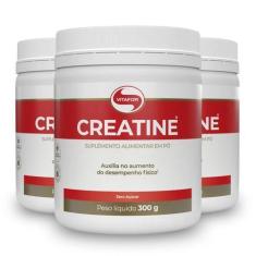 Imagem de Kit 3 Creatina Monohidratada Creatine Vitafor Pote 300G