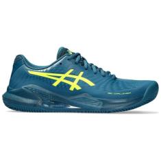 Imagem de Tênis Asics Challenger 14 Clay Masculino Azul Amarelo