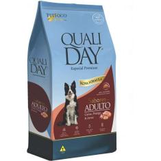 Imagem de Ração Qualiday Especial Premium Carne, Frango e Arroz para Cães Adultos - 3 Kg