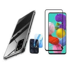 Imagem de Kit Capa Anti Impacto Samsung Galaxy A71 + Película Vidro + Película P