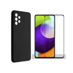 Imagem de Capa Capinha Preta Silicone E Película Para Galaxy A53 - Single