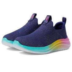 Imagem de Skechers Tênis feminino Ultra Flex 3.0, Azul marinho/multi, 6 Big Kid