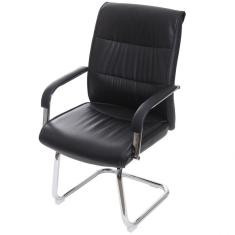 Imagem de Cadeira Estocolmo Fixa em PU Base Cromada OR Design Preta