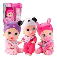 Imagem de Boneca Bebê Little Dolls Alive Soninho Faz Xixi Bonequinha Com Roupinh