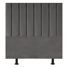 Imagem de Cabeceira Estofada Cama Box Solteiro 90 Cm Marina Linho cinza