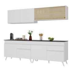 Imagem de Armário De Cozinha Compacta 240cm Multimóveis V3696 Branco