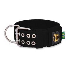 Imagem de Coleira Cachorro Grande Forte Coleira Amorosso Cor Preto