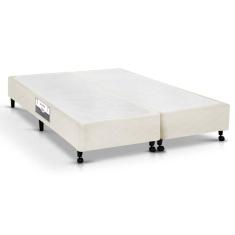 Imagem de Cama Box Base Universal Queen Poli Tecido Clean (158x198x23) - Castor