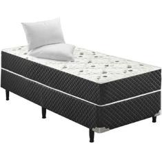 Imagem de Cama Box Conjugado Solteiro Espuma E Estrutura Ortopédica 40x88x188