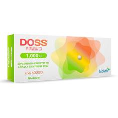 Imagem de Vitamina D Doss 1.000UI com 30 Cápsulas 30 Cápsulas Gelatinosas Moles