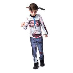 Imagem de Fantasia De Zumbi Infantil Walking Dead Halloween Festas - Fantasias S
