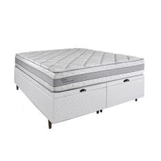 Imagem de Cama Box Baú Queen Herval Alba Em Molas Ensacadas, 72X158x198 Cm