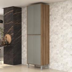 Imagem de Paneleiro 70cm 4 Portas Lavínia Amêndoa/niágara