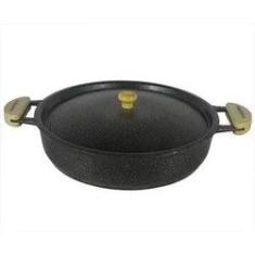 Imagem de Frigideira Alumínio  Alça Meia Lua Pomel de Madeira 40 cm