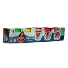 Imagem de Brinquedo Infantil Massinha Moana 5 Potes 50G Colorido - Cotiplás