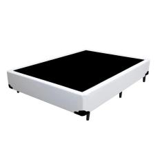 Imagem de Base Cama Box Casal Corino Branco 138x188x35