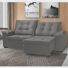 Imagem de Sofá Retrátil e Reclinável 3 Lugares 200cm Cianita Nabas Estofados