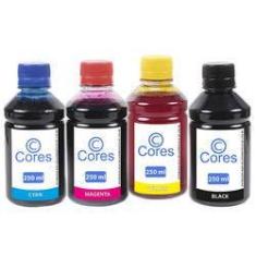 Imagem de Kit 4 Tintas Para Cartucho Canon Pg44 | Cl54 Cmyk 250ml Cores