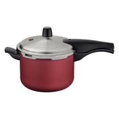 Imagem de Panela de PressãoTramontina Vancouver Effect em Alumínio Starflon Max Vermelho 20 cm 4,5 L