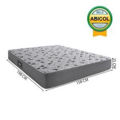 Imagem de Colchão Herval Queen Black, 25X158x198 Cm, Bordado, Ecospuma D60