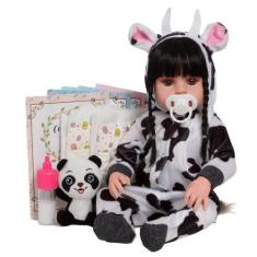 Imagem de Boneca Reborn Realista Articulado 100% Vinil Siliconado Fofa - Cegonha