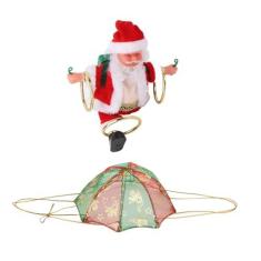 Imagem de Enfeites de Natal de Pára-quedas, Enfeites de Natal de Pára-quedas Adorável S Saf Iendly Fleece PC Enfeite de Natal Pára-quedas para Crianças Circulando Pára-quedas Enfeites de