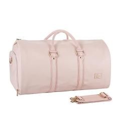 Imagem de Bolsa de mão conversível para mulheres, bolsas de vestuário de couro para viagem com bolsa de sapatos 2 em 1 bolsa de pendurar bolsa de terno para mulheres bolsas de viagem para mulheres bolsa de