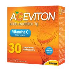 Imagem de Aceviton 1g Sabor Laranja com 30 comprimidos efervescentes Cimed 30 Comprimidos Efervecentes