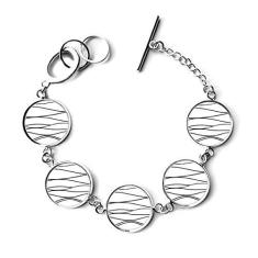 Imagem de DIYthinker Pulseira com textura de linha irregular, bracelete e joia