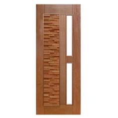 Imagem de Porta de Madeira Maciça Mix Para Vidro Casmavi de Cedro Arana - 2.10 (