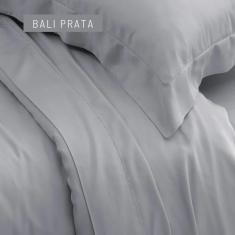 Imagem de Jogo de Cama Queen 400 Fios Kacyumara Bambu Bali 04 Peças Prata