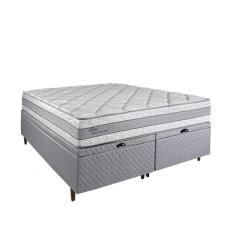 Imagem de Cama Box Baú King Herval Alba, Molas Ensacadas, 72X193x203 Cm