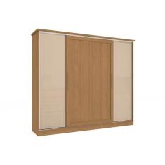 Imagem de Guarda Roupa Casal 4 Portas de Correr e 4 Gavetas N565 Canela/Macadamia - Kappesberg