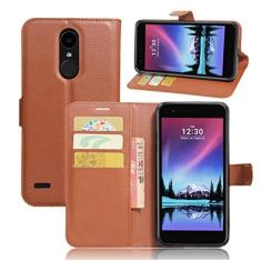 Imagem de Capa para LG LV5, capa carteira flip de couro PU premium com compartimento para cartão, suporte e fecho magnético [capa interna de TPU à prova de choque] Compatível com LG LV5