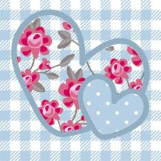 Imagem de Papel De Parede Adesivo Corações Xadrez 849175631 0,58X3,00M