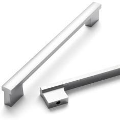 Imagem de Asidrama Pacote com 10 puxadores de armário de cozinha cromados polidos de 254 mm, puxadores de armário de cozinha para puxadores de gaveta de armário