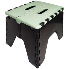 Imagem de Banqueta Banco Plástico Infantil Dobrável 29X25X21Cm Verde