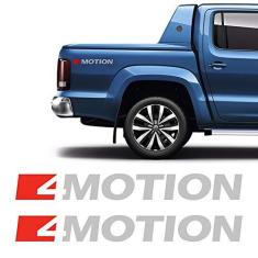Imagem de Par De Adesivos Amarok 4 Motion 2017 Emblema Lateral Prata