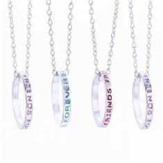 Imagem de Colares Best Friends Amigas Folheado A Prata - 4 Pçs