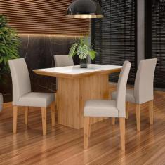 Imagem de Conjunto Sala De Jantar 4 Cadeiras Cinamomo Meli - Moveis arapongas