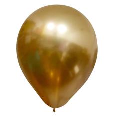 Imagem de Balão Bexiga Metalizada Dourado N°9 Happy Day 25 Unid
