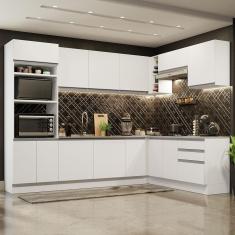 Imagem de Cozinha Completa 479001 Com Armário E Balcão Branco Branco