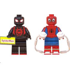 Imagem de Boneco Blocos De Montar Kit Miles Morales Aranhaverso