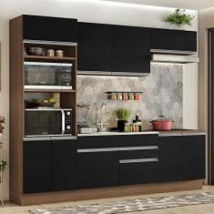 Imagem de Armário de Cozinha Completa 270cm Rustic/preto Glamy Madesa 13