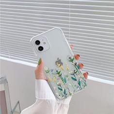 Imagem de Capa de telefone de flor transparente para iPhone 11 13 Pro Max X XR XS Max 7 8 Plus 12 Pro Max Capa traseira, HK4, para iPhone 7