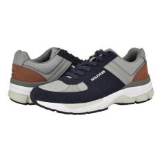 Imagem de Tommy Hilfiger Tênis masculino Paver, Azul-marinho/cinza Multi 400, 39