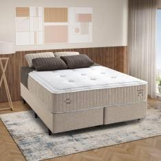 Imagem de Colchão King Molas Maxspring One Side Pillow Lípsia 193x203x32cm Marrom