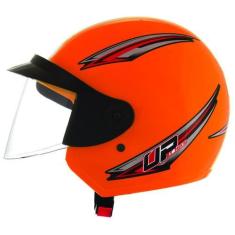 Imagem de Capacete Moto Aberto Mixs Up Masculino Feminino Com Viseira, LARANJA, 