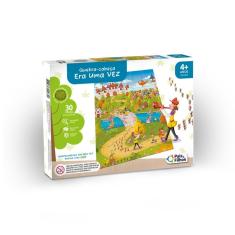 Imagem de Quebra Cabeça Era Uma Vez Puzzle Infantil Com 30 Peças Em Madeira - Pais e Filhos