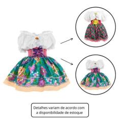 Imagem de Fantasia Vestido Caipira Feminino Adulto Festa Junina de Luxo - Fantas